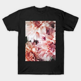 Flowers print, Pink, Pastel, Fashion print, Scandinavian art, Modern art, Wall art, Print, Minimalistic, Modern T-Shirt